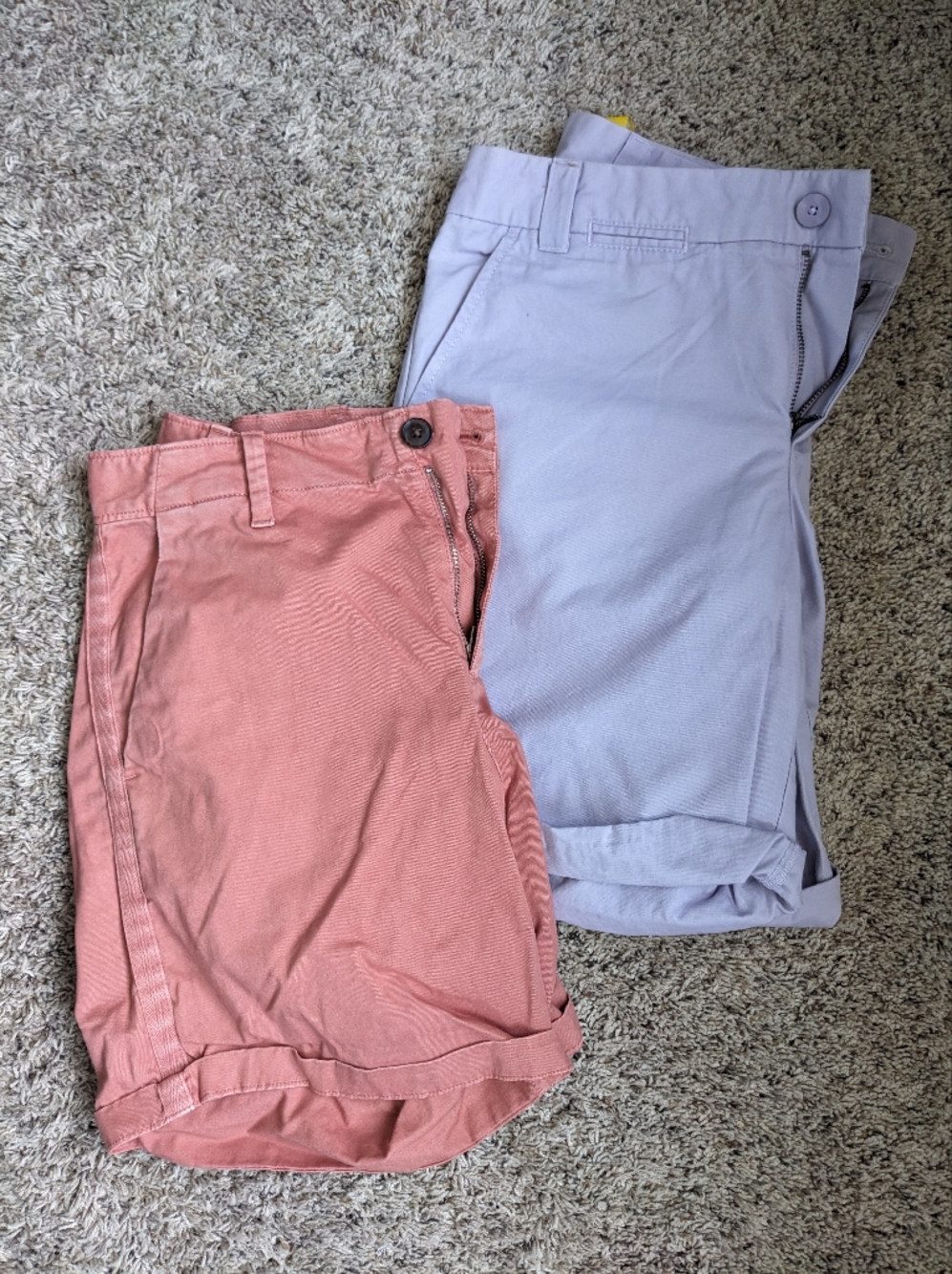 Women's GAP Chino Shorts in Coral & Lavender